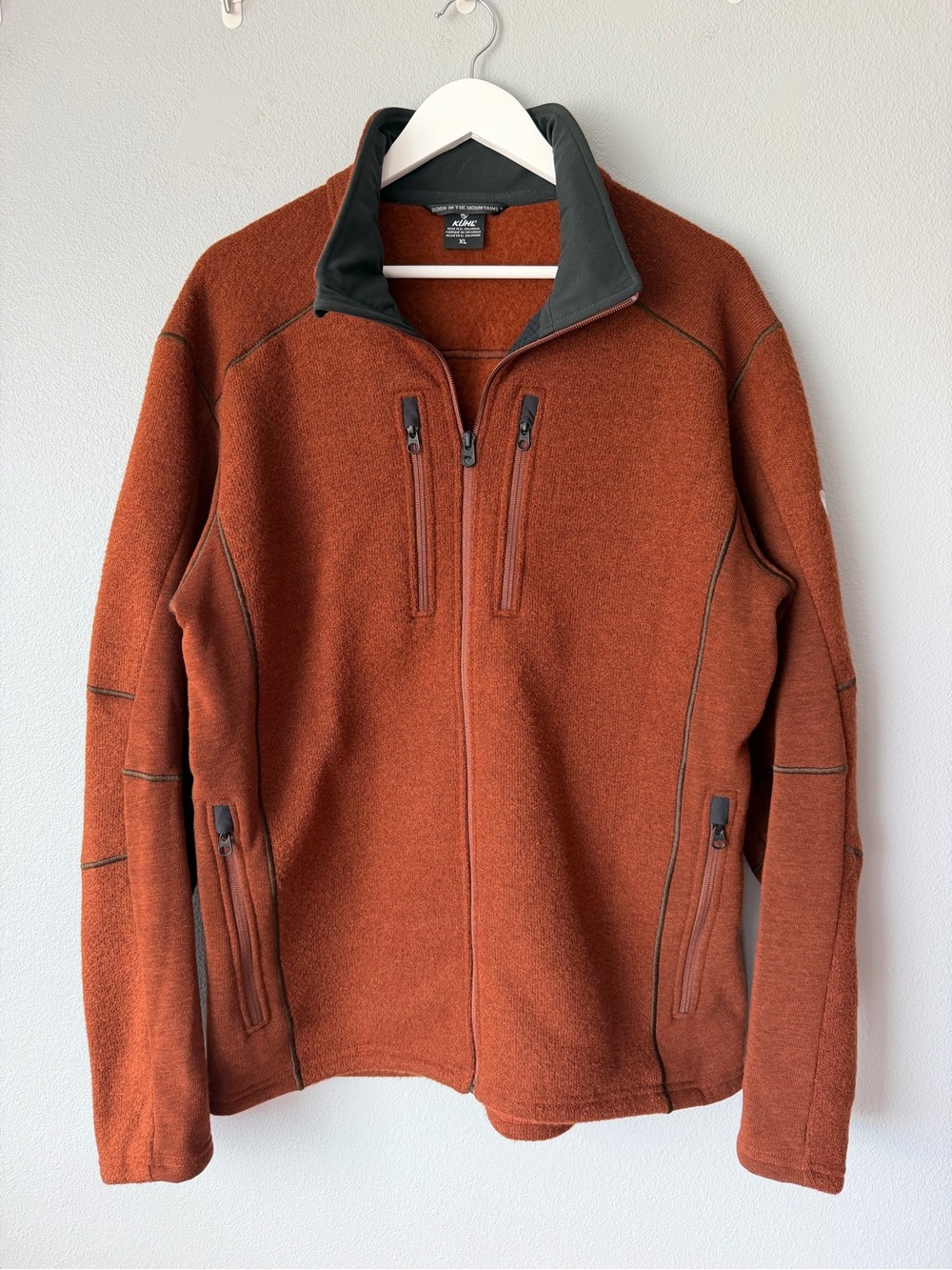 Kuhl dark orange Interceptor full zip fleece lined jacket Men’s sz XL